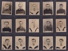 Cigarette cards, Godfrey Phillips Pinnace Football cards, 15 different, all Airdrieonians, 'K'