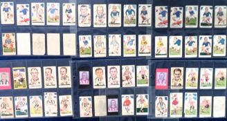 Trade cards, A & J Donaldson, Sports Favourites, all Football , 103 different cards sorted by