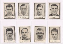 Trade cards, Barratt's, Famous Footballers (Numbered), 1939-40, 64 cards (1 poor, rest fair/vg)