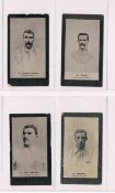 Cigarette cards, Smith's, Footballers (Brown Back), 4 cards, England & Scottish Internationals, 4