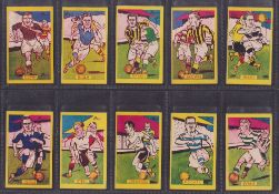 Trade cards, Football, A & J Donaldson, Sports Favourites, The Golden Series , 18 different cards (
