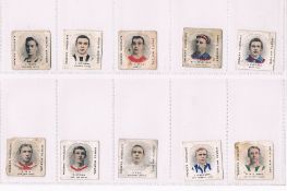 Trade cards, H. J. Packer, Footballers, 'K' size, 10 different cards, Veitch & Shepherd both