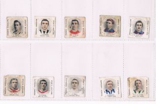 Trade cards, H. J. Packer, Footballers, 'K' size, 10 different cards, Veitch & Shepherd both