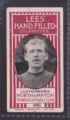 Cigarette card, Lees, Northampton Town Football Club, type card, no 305, Lloyd-Davies (gd) (1)