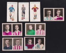 Trade cards, Football, 4 sets, Boys' Friend Famous Footballers Series (3 cards), Footballers MF (