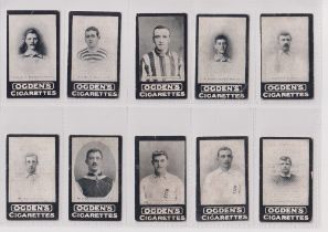 Cigarette cards, Ogden's, Tabs, Our Leading Footballers (set, 17 cards) including Athersmith,