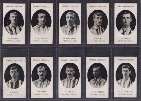 Cigarette cards, Taddy, Prominent Footballers (No Footnote), Sheffield United (set, 15 cards) (