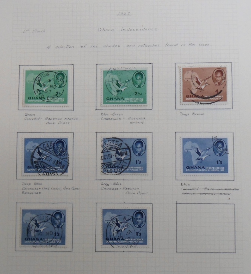 Stamps, Ghana, Iraq and Malay states mint and used collection housed in analbumand on album pages. - Image 2 of 5
