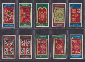 Cigarette cards, Gallaher, Regimental Colours & Standards (No 151-200) (set, 50 cards) (gd)