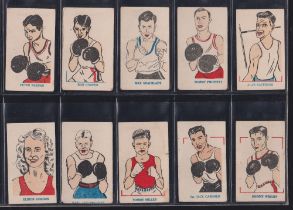 Trade cards, Kiddy's Favourites Popular Olympics (set, 52 cards) including Jesse Owens (staple holes