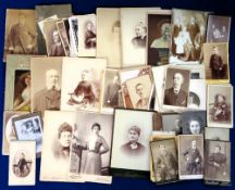 Photographs, Cabinet Cards and Cartes de Visite, a collection to comprise 13 CC and 40 CdV