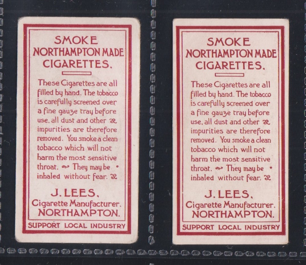 Cigarette cards, Lees, Northampton Footballers, 2 cards, 304 T Thorpe & 305 Lloyd Davies (both - Image 2 of 2