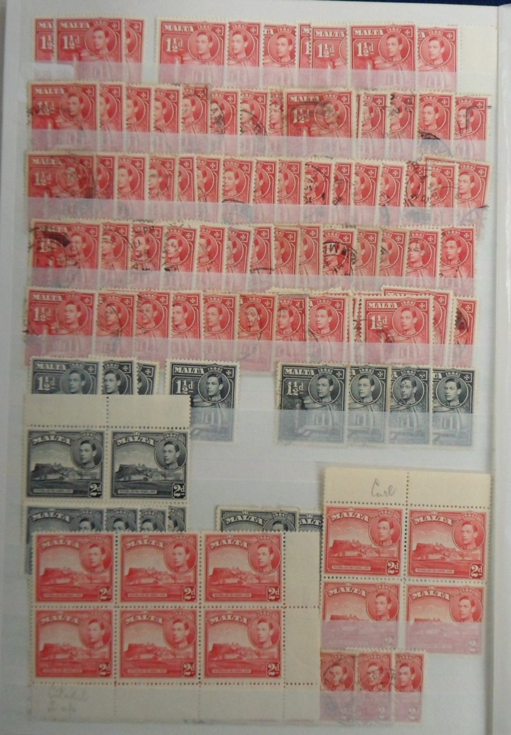 Stamps, Malta duplicated collection mint and used housed in a quality 64 side stockbook from a