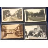 Postcards, Leatherhead, a good collection of 350+ cards to include many RPs. Street scenes, Old Mill