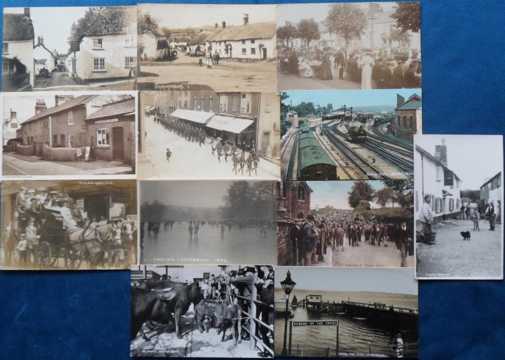 Postcards, Devon, a selection of approx. 28 cards of Devon towns and villages inc. RPs of - Image 2 of 2