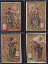 Trade cards, Liebig, 2 complete sets (French) S118 Insect Girls &, Adventures of an Elephant S123 (