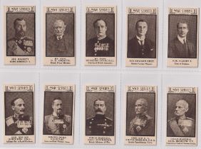 Cigarette cards, Themans & Co, War Portraits (set, 50 cards) (mostly vg)