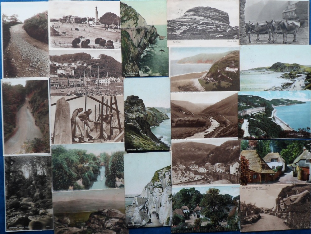 Postcards, Devon, RPs, printed and artist drawn, a selection of approx. 200 cards to include views - Image 2 of 3