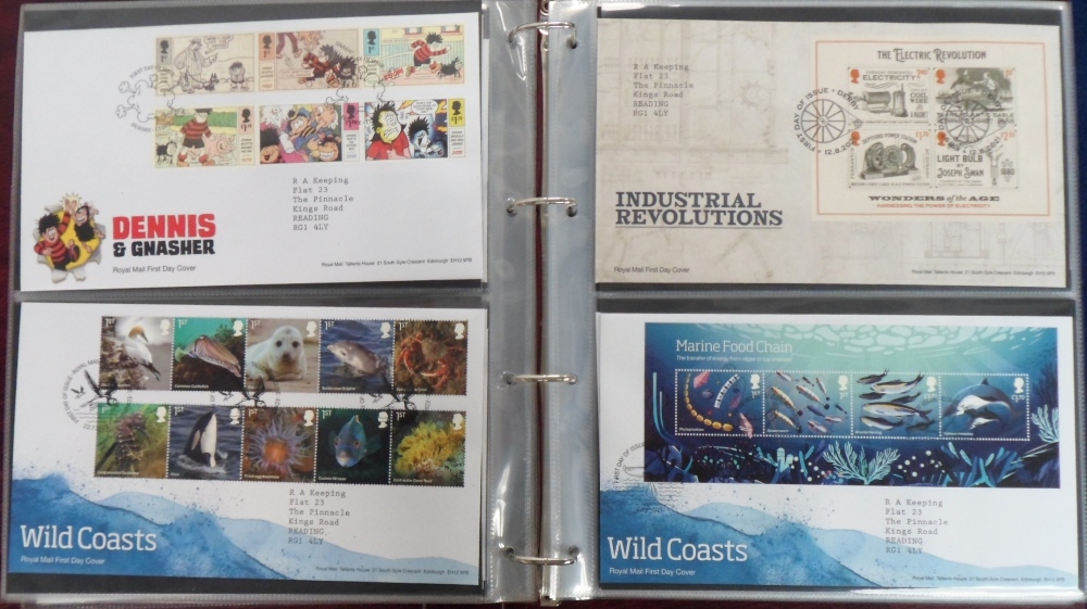 Stamps, GB QEII First day covers housed in 3 Royal mail albums and 3 WHS albums 1960s-2020s - Image 2 of 6