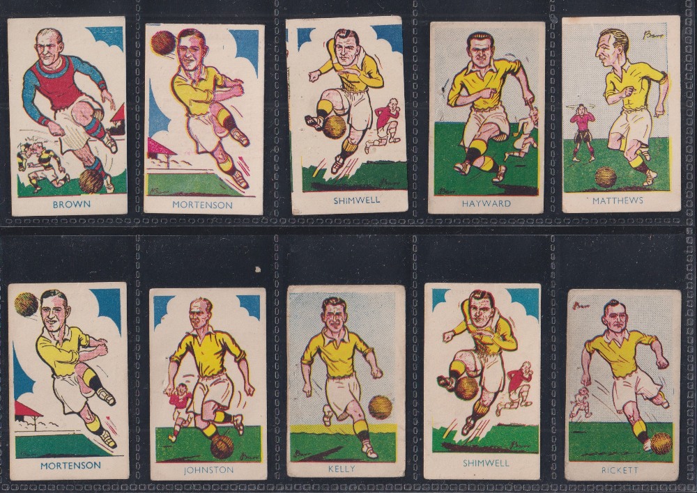 Trade cards, A J Donaldson, Sports Favourites (all football subjects) 84 cards, all featuring - Image 7 of 18