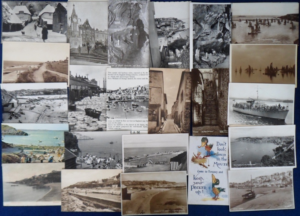 Postcards, Devon, a good mixed age collection of approx. 380 cards of South Devon, with cards from - Image 2 of 2