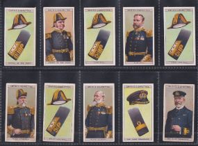 Cigarette cards, Smith's, Naval Dress & Badges (Non Descriptive) (set, 50 cards, mixed backs) (