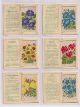 Tobacco silks, Kensitas Flowers, 2nd series in original folders (smallest size), (set, 40 silks) (