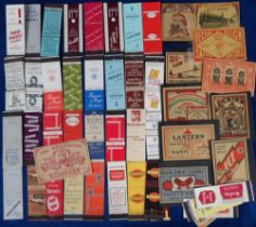 Collectables, Matchbox labels and match books, approx. 65 items to comprise a selection of