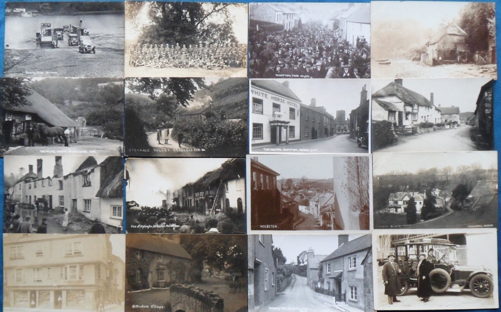 Postcards, Devon, a selection of approx. 28 cards of Devon towns and villages, with RPs of Ford &