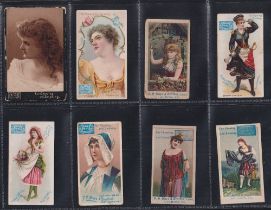 Cigarette cards, USA, 17 cards various issuers, including Mayo (8), American Eagle (2), National
