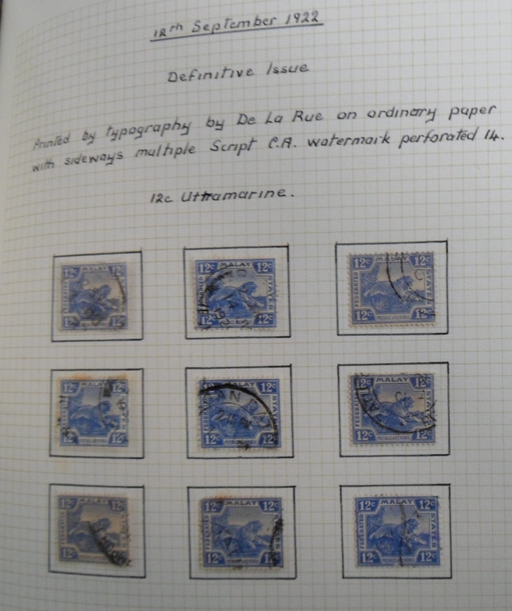 Stamps, Ghana, Iraq and Malay states mint and used collection housed in analbumand on album pages. - Image 4 of 5