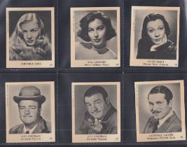 Trade cards, Klene, Film Stars - American & British (nos 1-48, Black), 'L' size (set, 48 cards) (