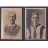 Cigarette cards, Phillips, Footballers (Premium Issue) 'P' size, 6 cards, all Footballers, nos