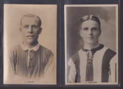 Cigarette cards, Phillips, Footballers (Premium Issue) 'P' size, 6 cards, all Footballers, nos