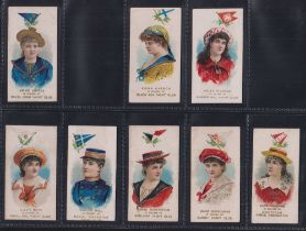 Cigarette cards, USA, Duke, Yacht colours of the World, (47/50 missing Atlantic, Paris & St