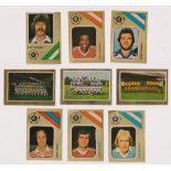 Trade cards, Football FKS gold foil front version x approx. 400 (duplication noted) some player