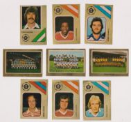 Trade cards, Football FKS gold foil front version x approx. 400 (duplication noted) some player
