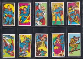 Trade cards, Bassett, Super Heroes ( DC Comics ), (set 50 cards) including Batman, Superman,