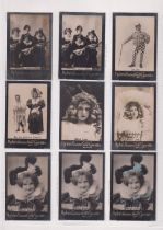 Cigarette cards, Ogden's Guinea Gold, Actresses, Base M, 'L' size, Surnames L to Y, 250 cards (