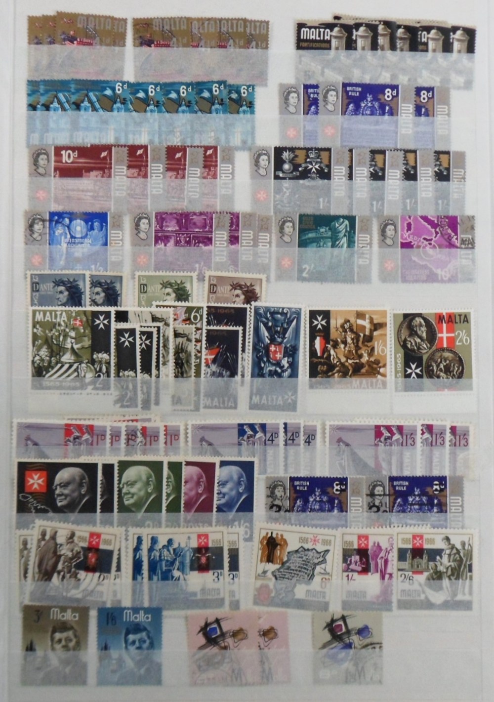 Stamps, Malta duplicated collection mint and used housed in a quality 64 side stockbook from a - Image 3 of 5