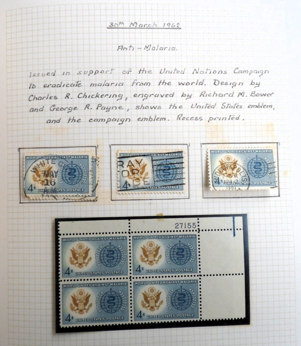 Stamps, USA mint and used collection housed in 3 albums, 1940-1968 to include booklet panes,