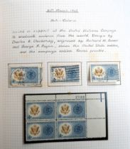 Stamps, USA mint and used collection housed in 3 albums, 1940-1968 to include booklet panes,