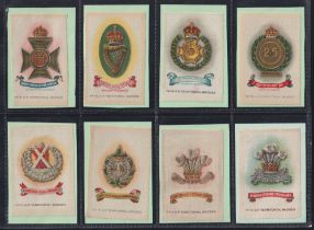 Tobacco silks, Godfrey Phillips (Anon) GP Territorial Badges (set of 126 silks) (some fraying, gen