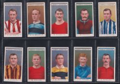 Cigarette cards, Ogden's Famous Footballers (set, 50 cards) inc. Billy Meredith (gd/vg)