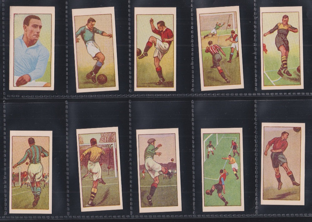 Trade cards, Clevedon Confectionery, Hints on Association Football, violet backs (set 50 cards) (