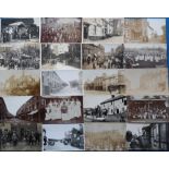 Postcards, Devon, a good collection of approx. 33 cards of Devon towns and villages. RPs include