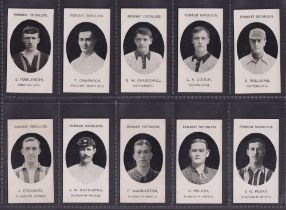 Cigarette cards, Taddy, Prominent Footballers (With Footnote), 10 cards, Tomlinson Norwich City,