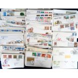 Stamps, Collection of GB and Commonwealth First Day Covers to include 1973 Christmas with missing