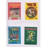 Trade cards packets, stickers etc, Football, a folder containing a collection of packets (some