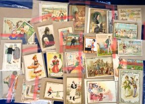 Trade Cards, approx. 170 mostly French cards representing a wide range of companies to include A
